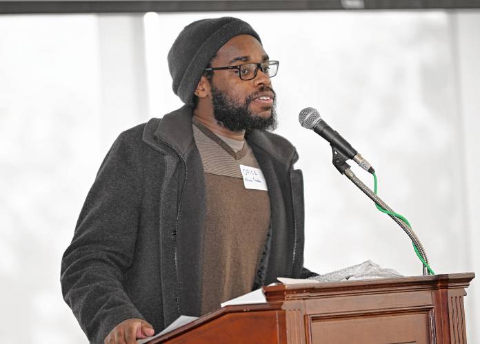 Orice Jenkins, Musica Franklin executive director, spoke at a 10 year anniversary celebration and fundraiser held at Greenfield Community College last month.
